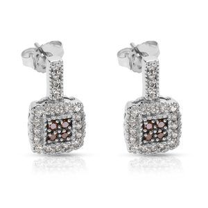 Fashion Earrings in 14K White Gold with Diamonds (0.50 CTW)